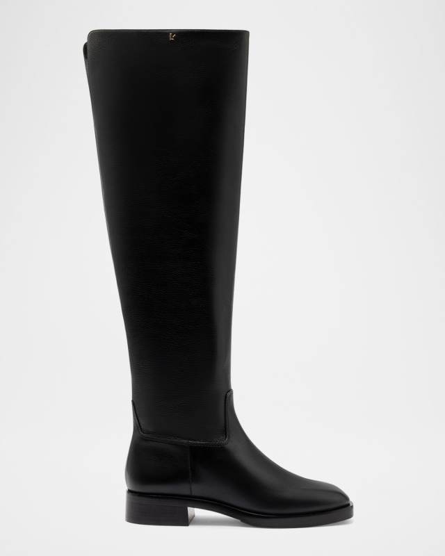 Anne Leather Knee Boots